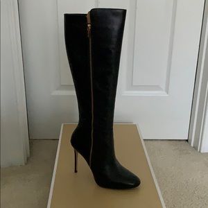 Michael Kors Black Knee-High Boots, Size 8